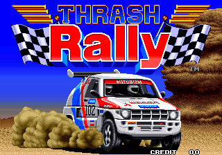 Thrash Rally (ALM-003)(ALH-003) Title Screen